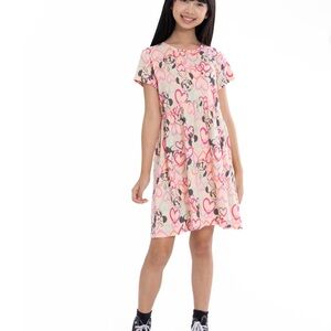 337. Minnie Mouse Girls Dress with Short Sleeves